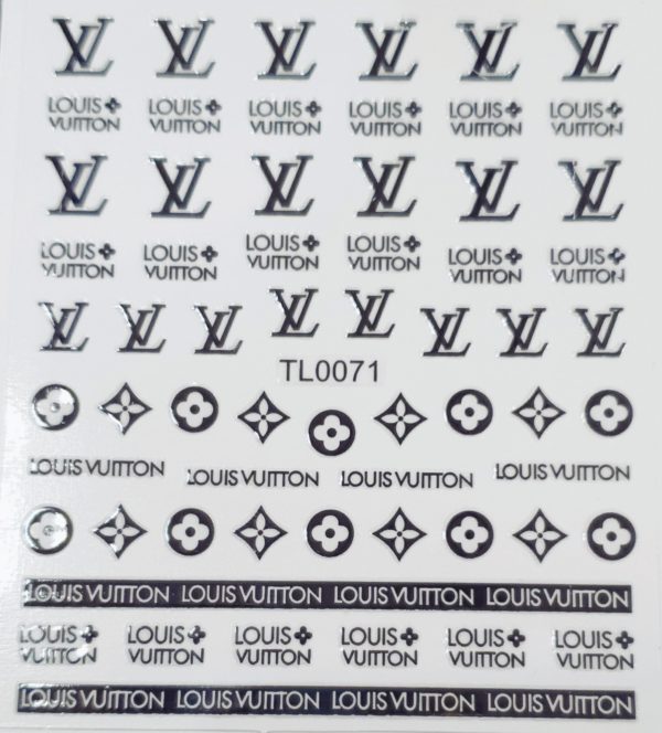 Black & White Louis Vuitton Nails